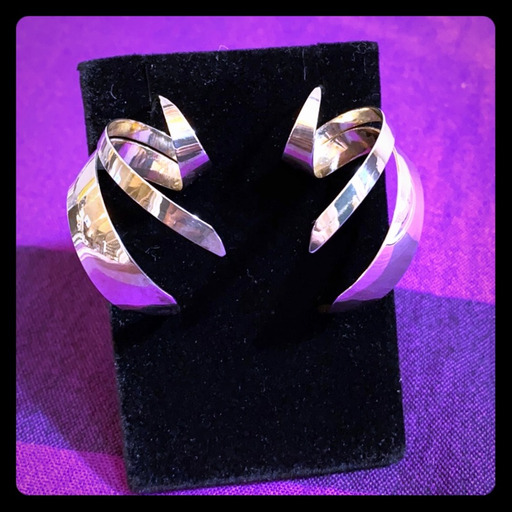 Sterling Threader Statement Earrings - image 1